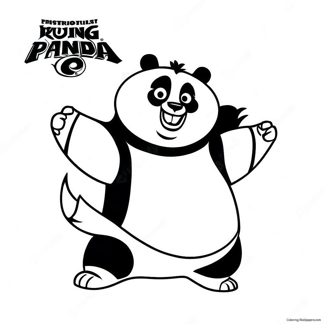 Kleurplaat Van Kung Fu Panda 4400