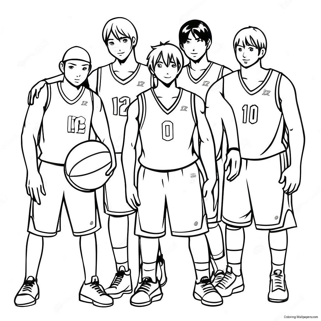 Kuroko's Basketballlag Fargeleggingsark 57256