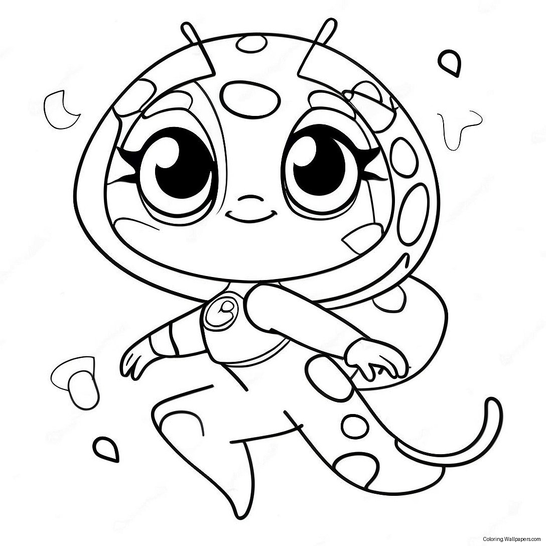 Kwami Miraculous Ladybug Coloring Page 5800