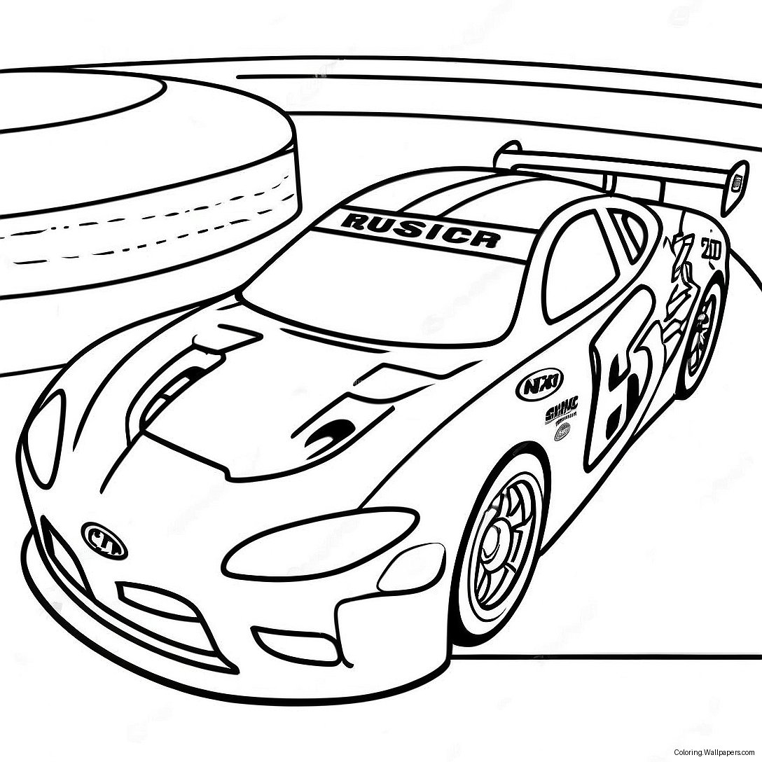 Página Para Colorir Do Carro De Corrida Kyle Busch 50380