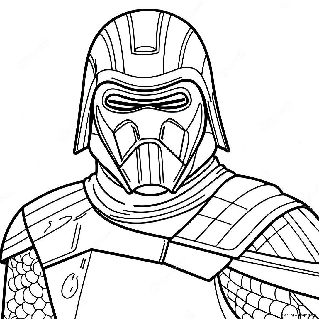 Página Para Colorear De Kylo Ren 23200