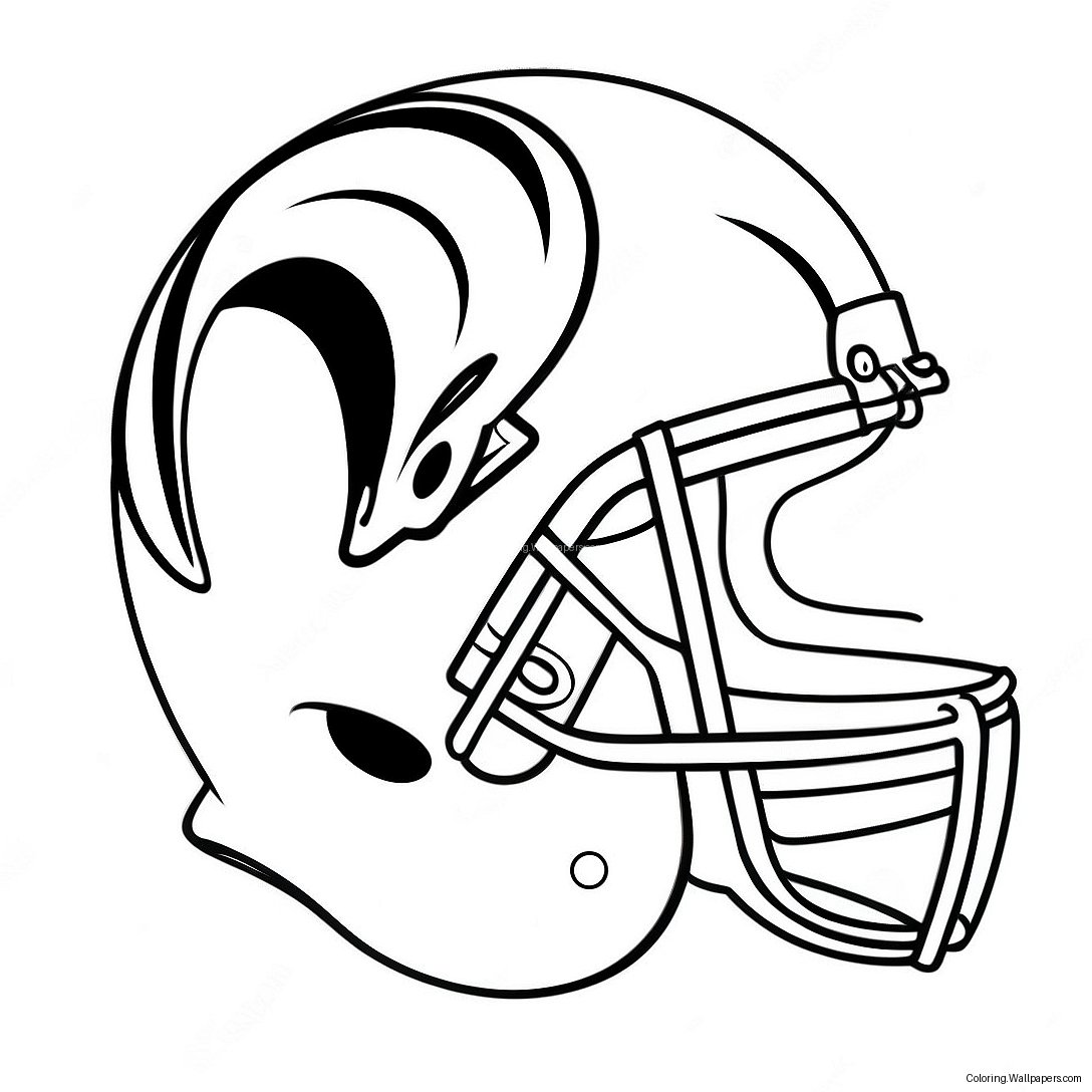 La Rams Logo Coloring Page 14203