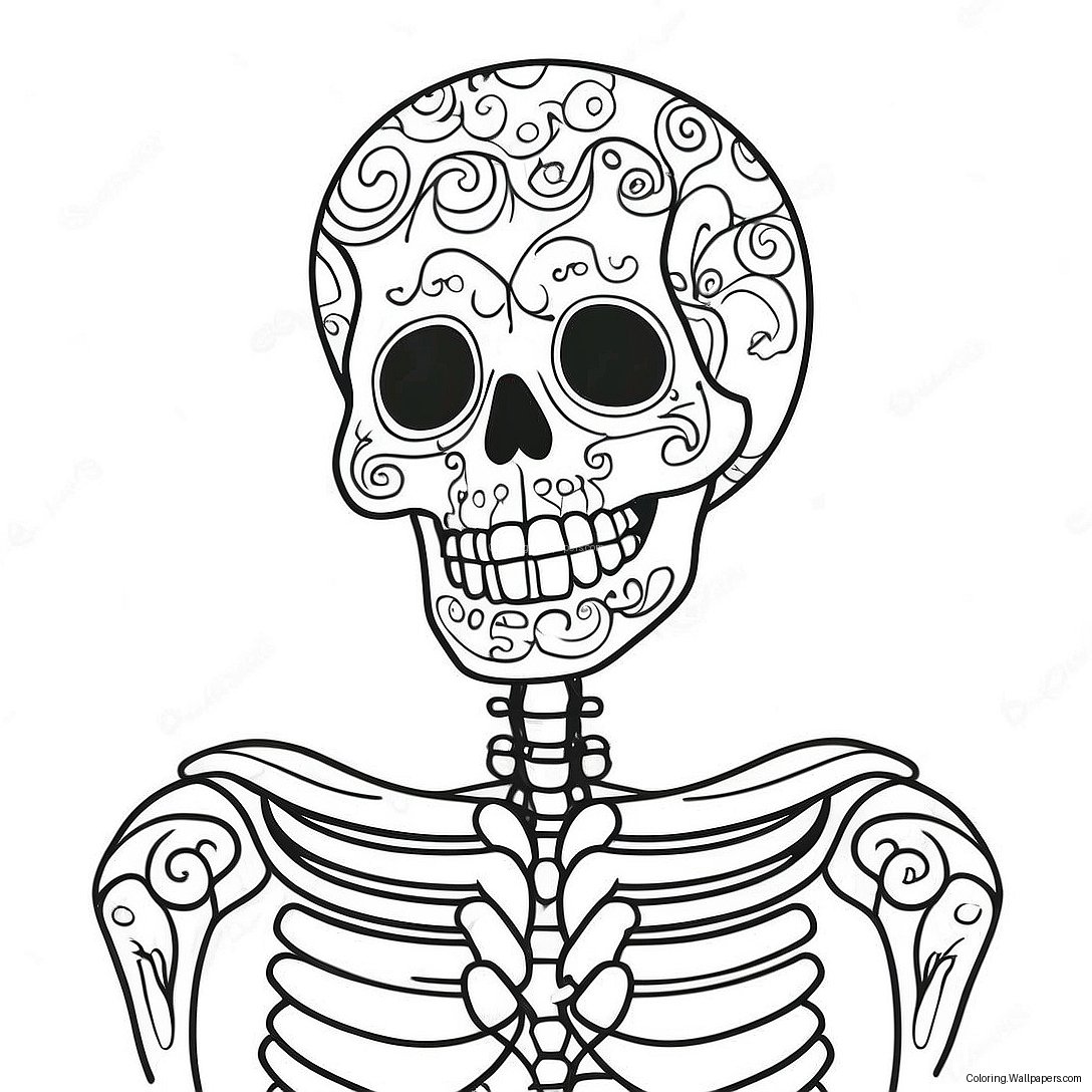 Label The Skeleton Coloring Page 53373