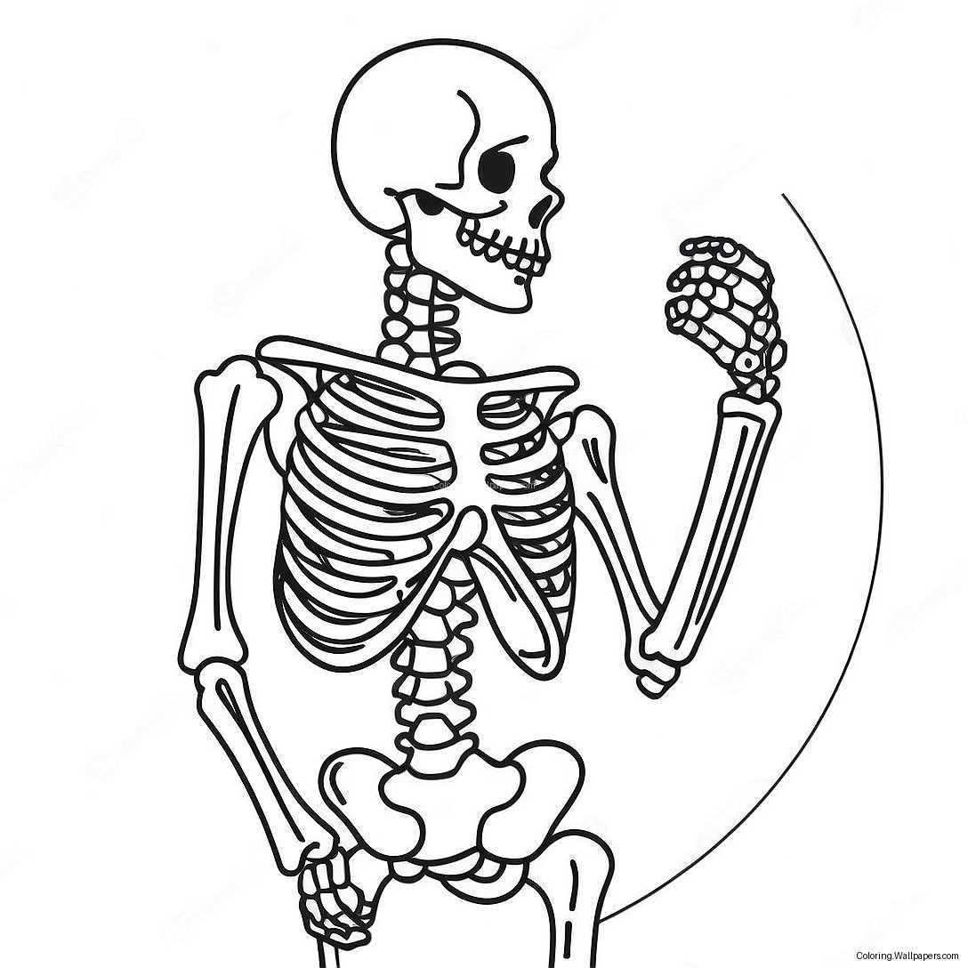 Label The Skeleton Coloring Page 53374