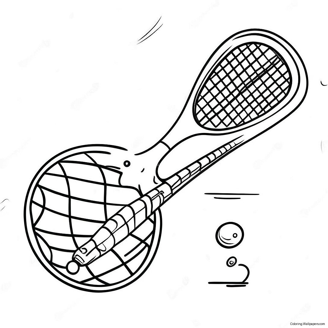 Lacrosse Stick And Ball Coloring Page 17662