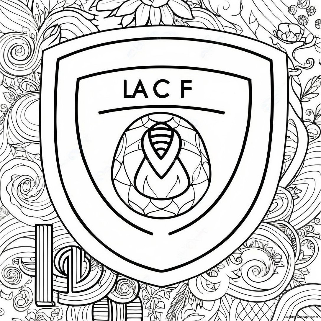 Lafc-Logotyp Färgläggningssida 37542