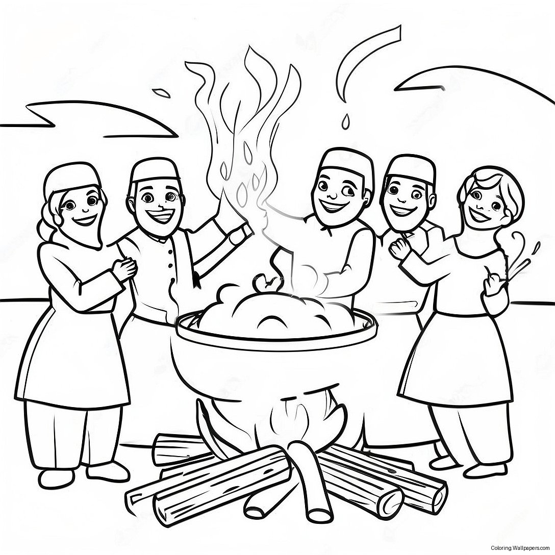 Lag Baomer Celebration Coloring Page 25224