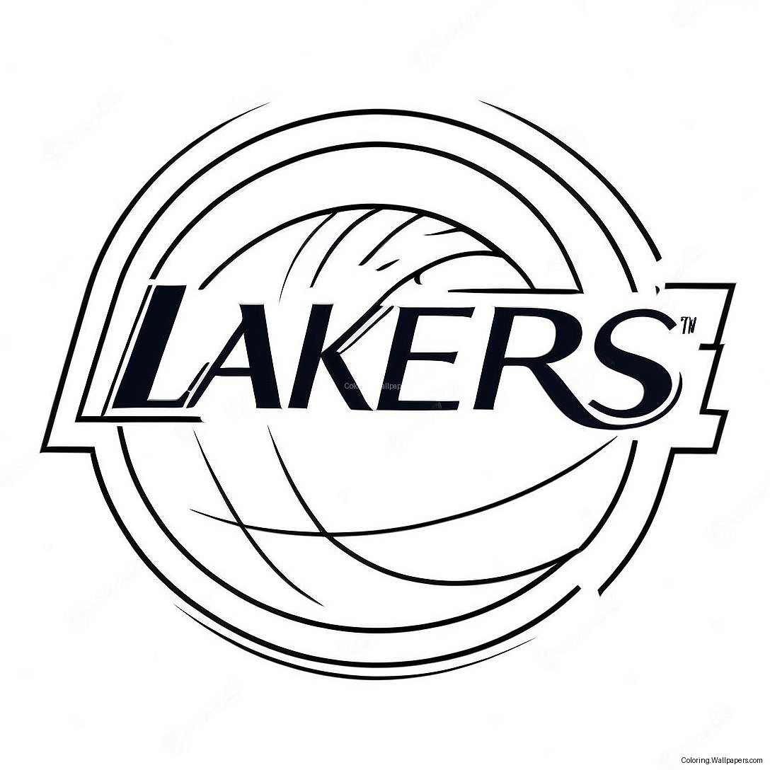 Pagini De Colorat Logo Lakers 20396