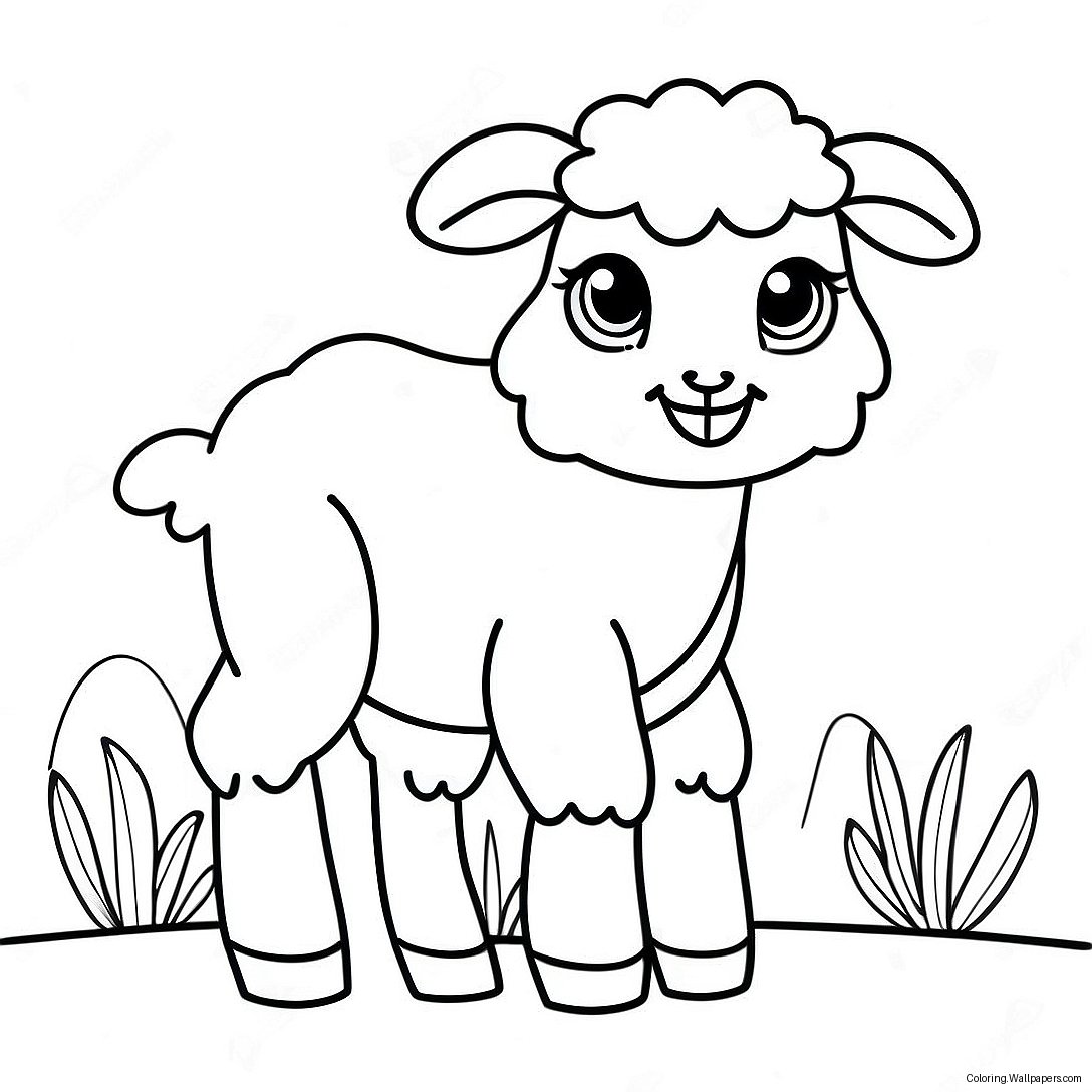 Lamb Coloring Page 19813