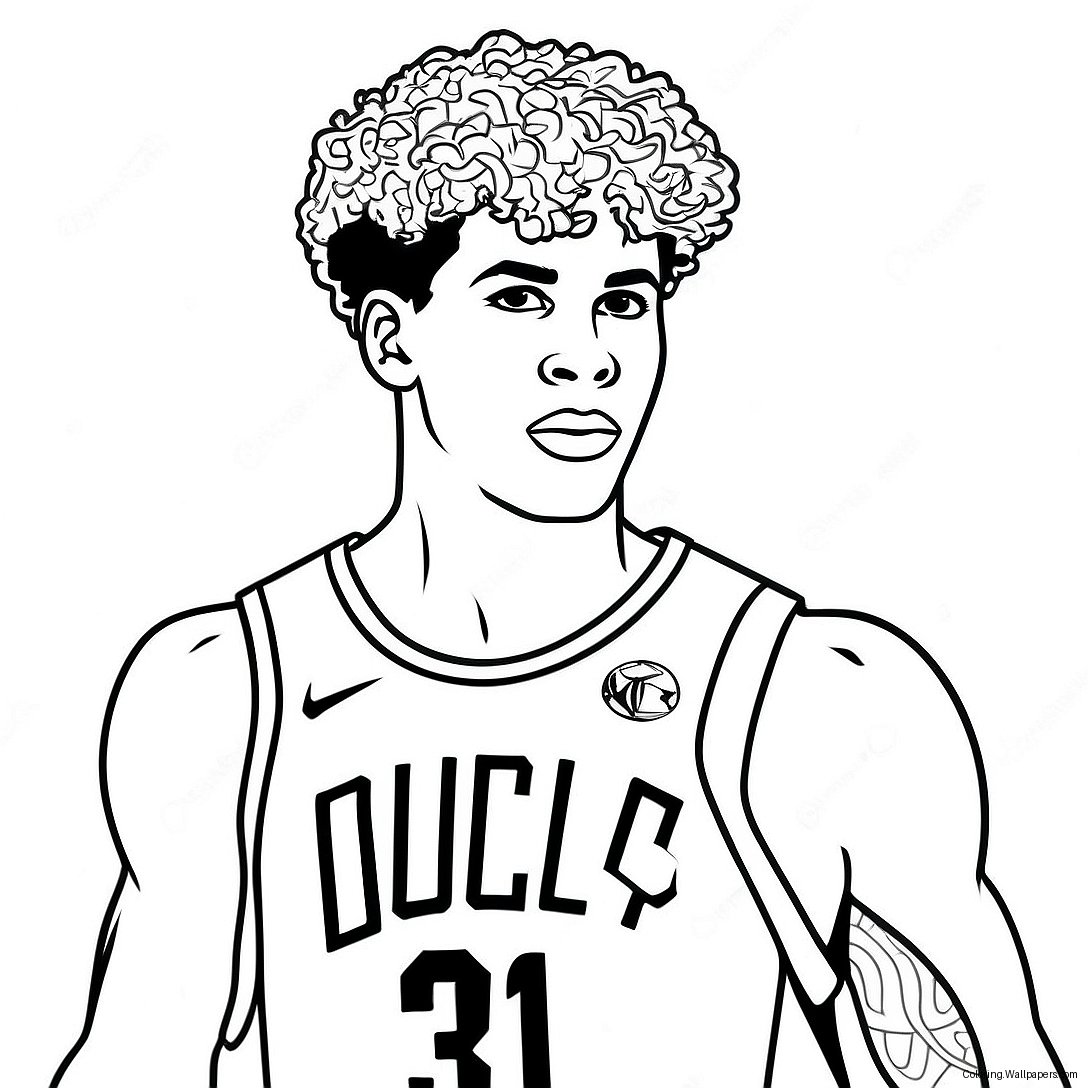 Lamelo Ball In Aktion Ausmalbild 16219