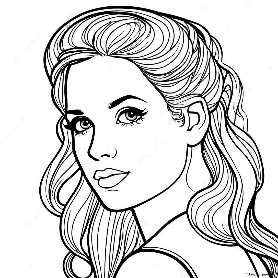 Lana Del Rey Coloring Page 54230