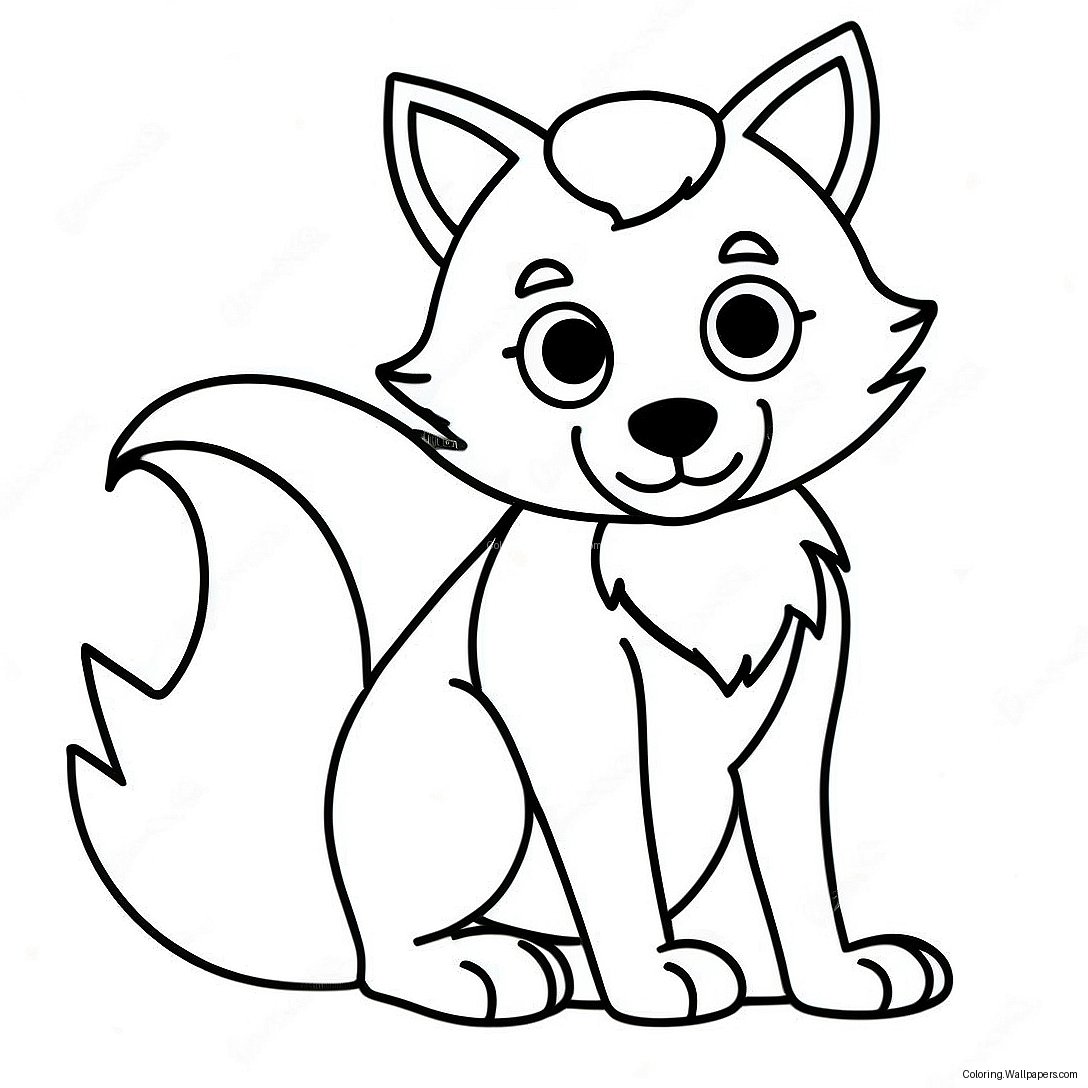 Lankybox Foxy Coloring Page 36078