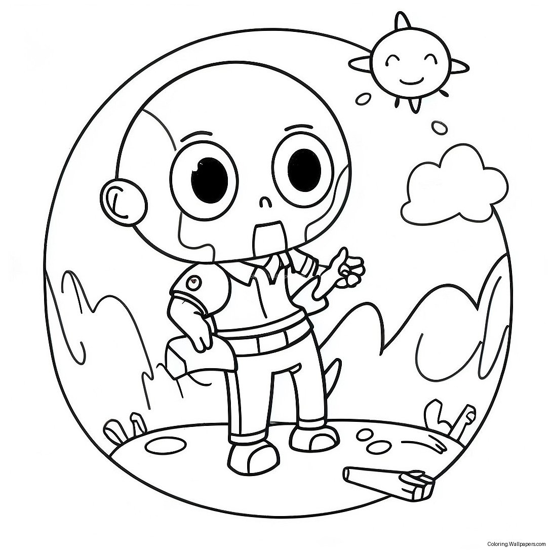 Last On Earth Coloring Page 49374