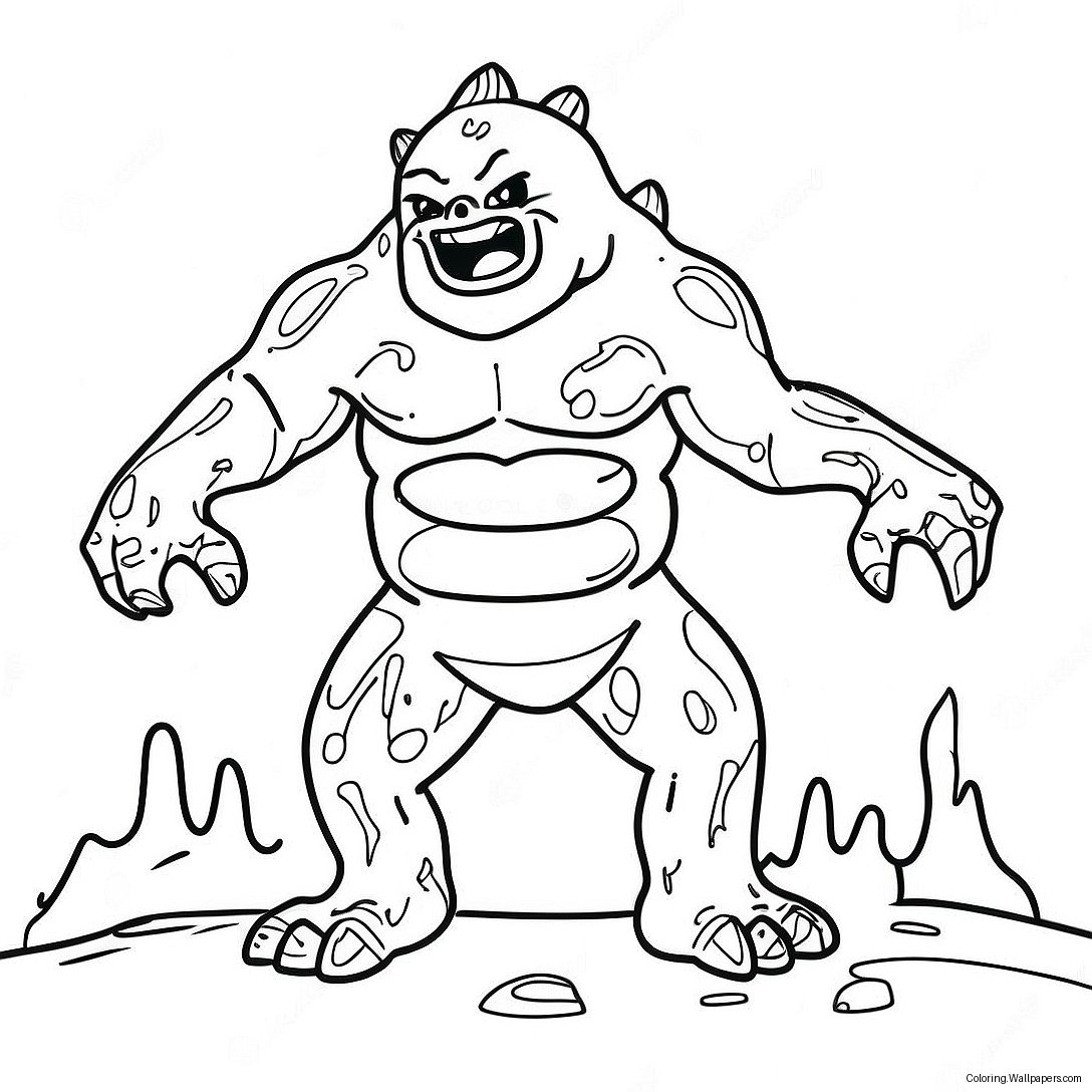 Lava Monster Coloring Page 56924