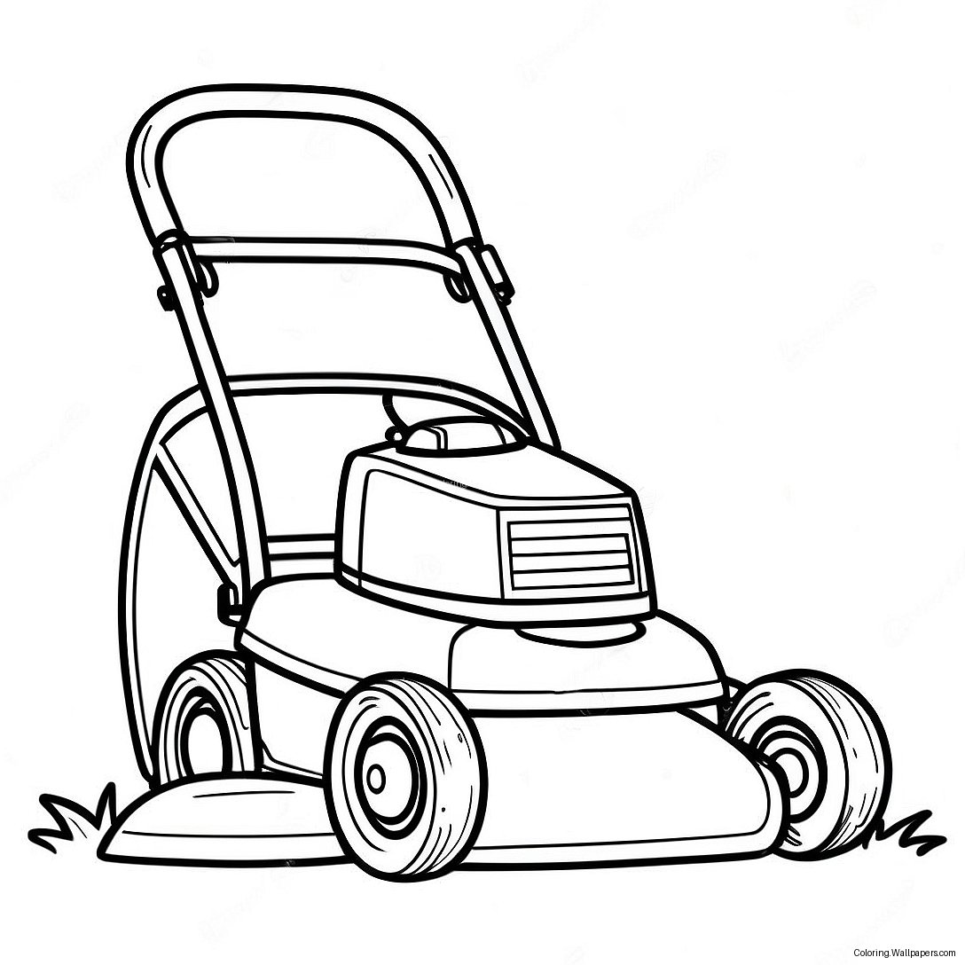 Lawn Mower Coloring Page 15147