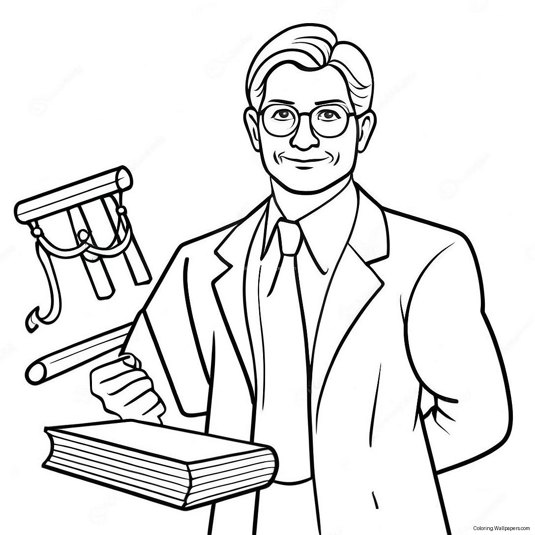 Lawyer Coloring Page 41627