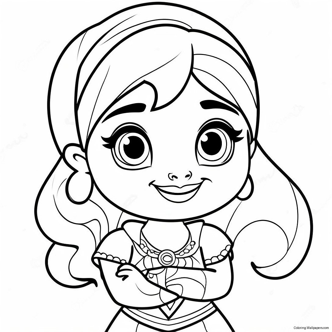 Página Para Colorir Da Leah Shimmer E Shine 53110