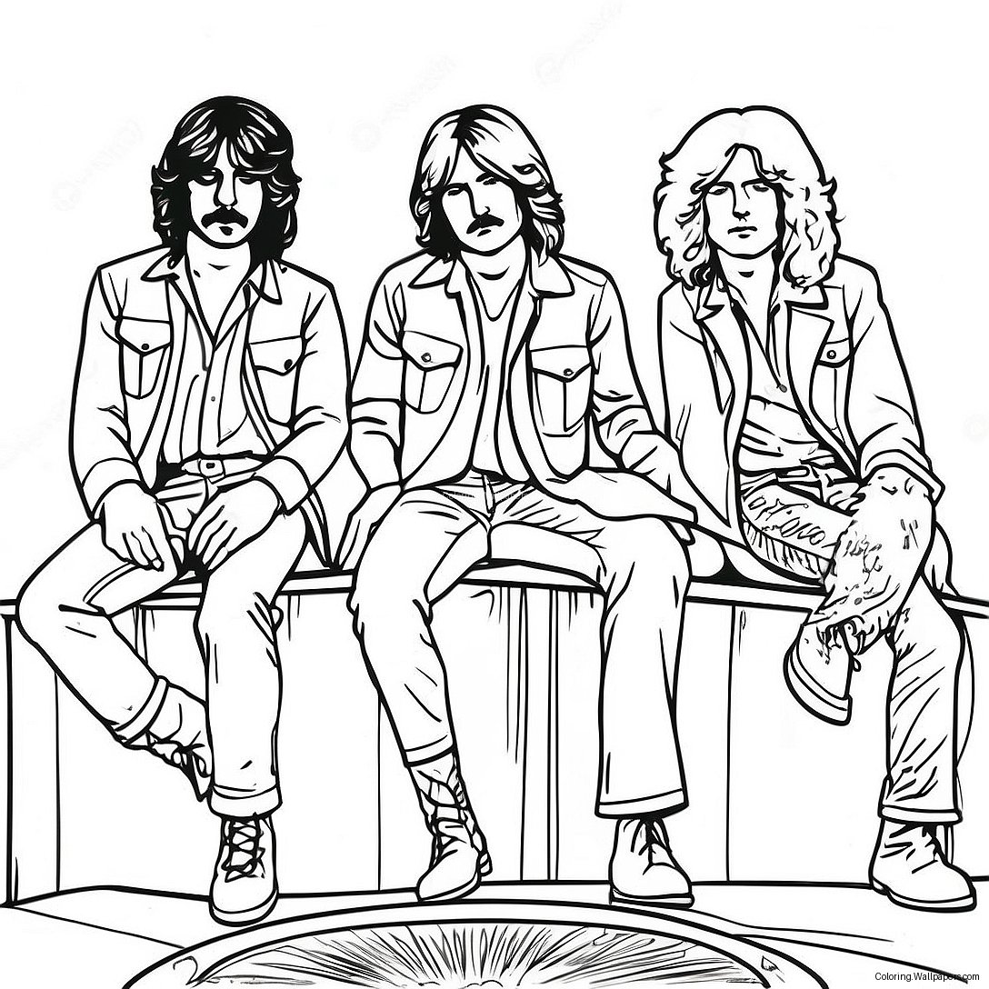 Led Zeppelin Kleurplaat 47518