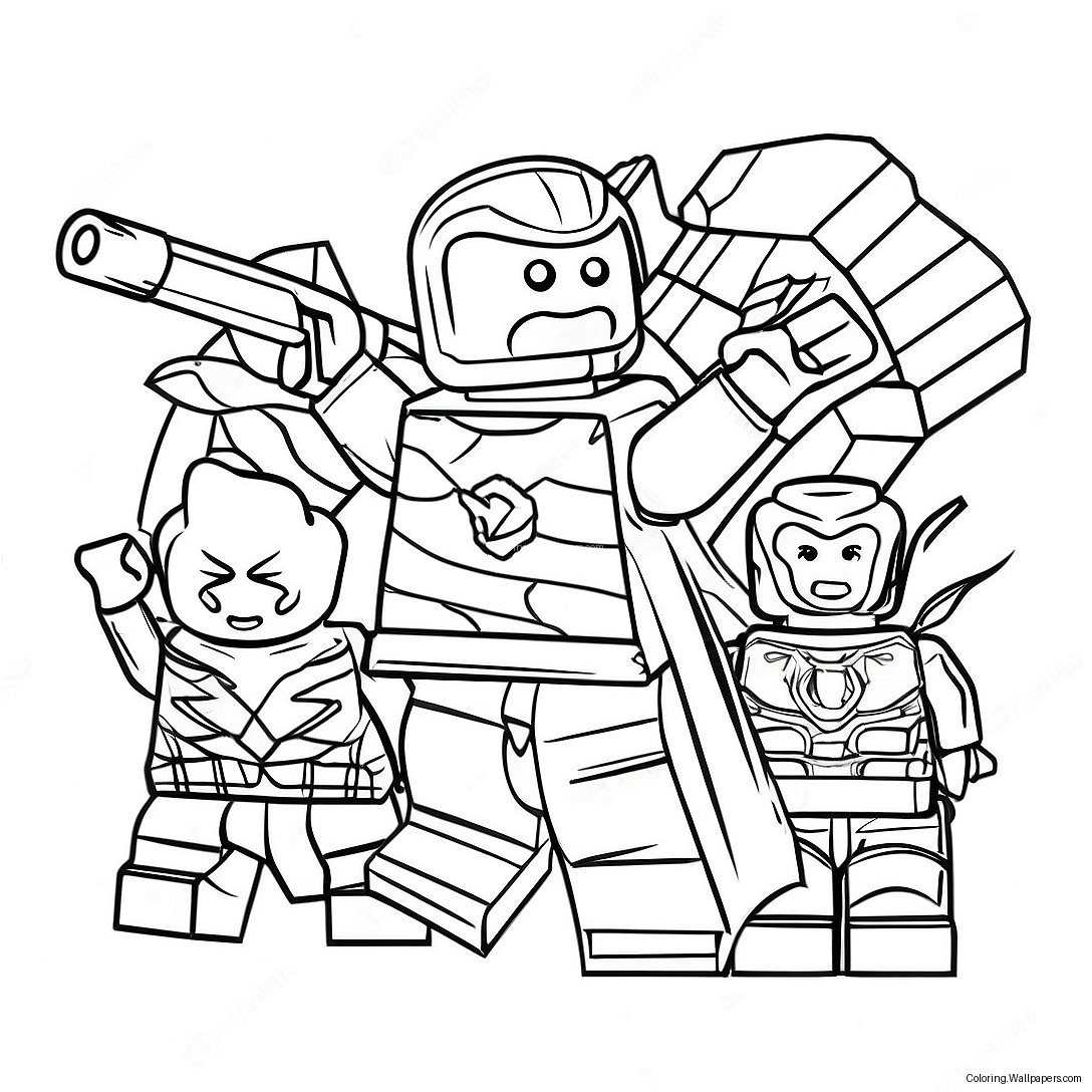 Lego Avengers Målarbild 2424