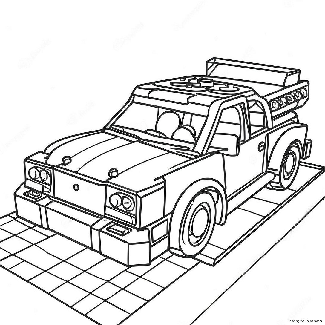 Lego Car Coloring Page 20972