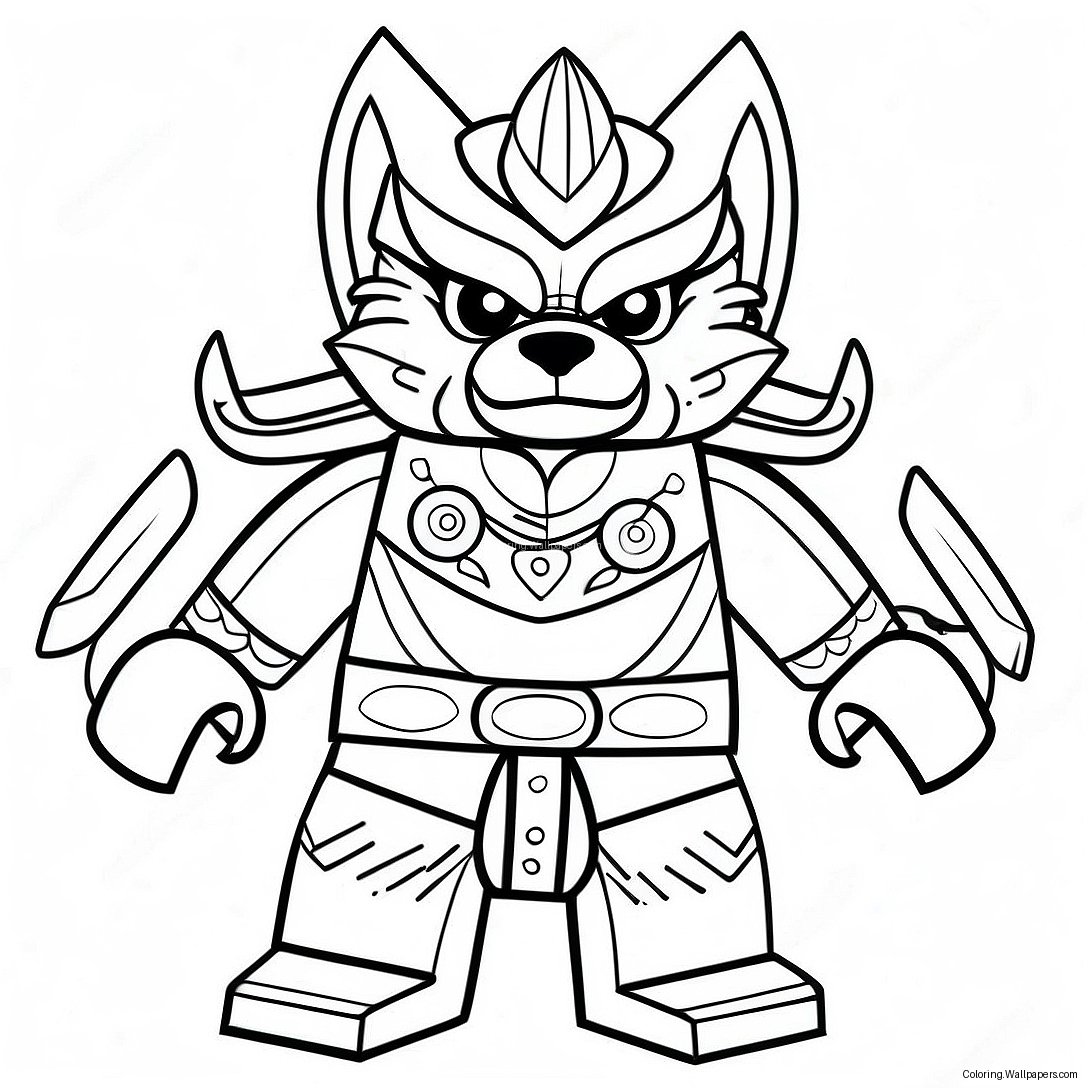 Lego Chima Characters Coloring Page 32056