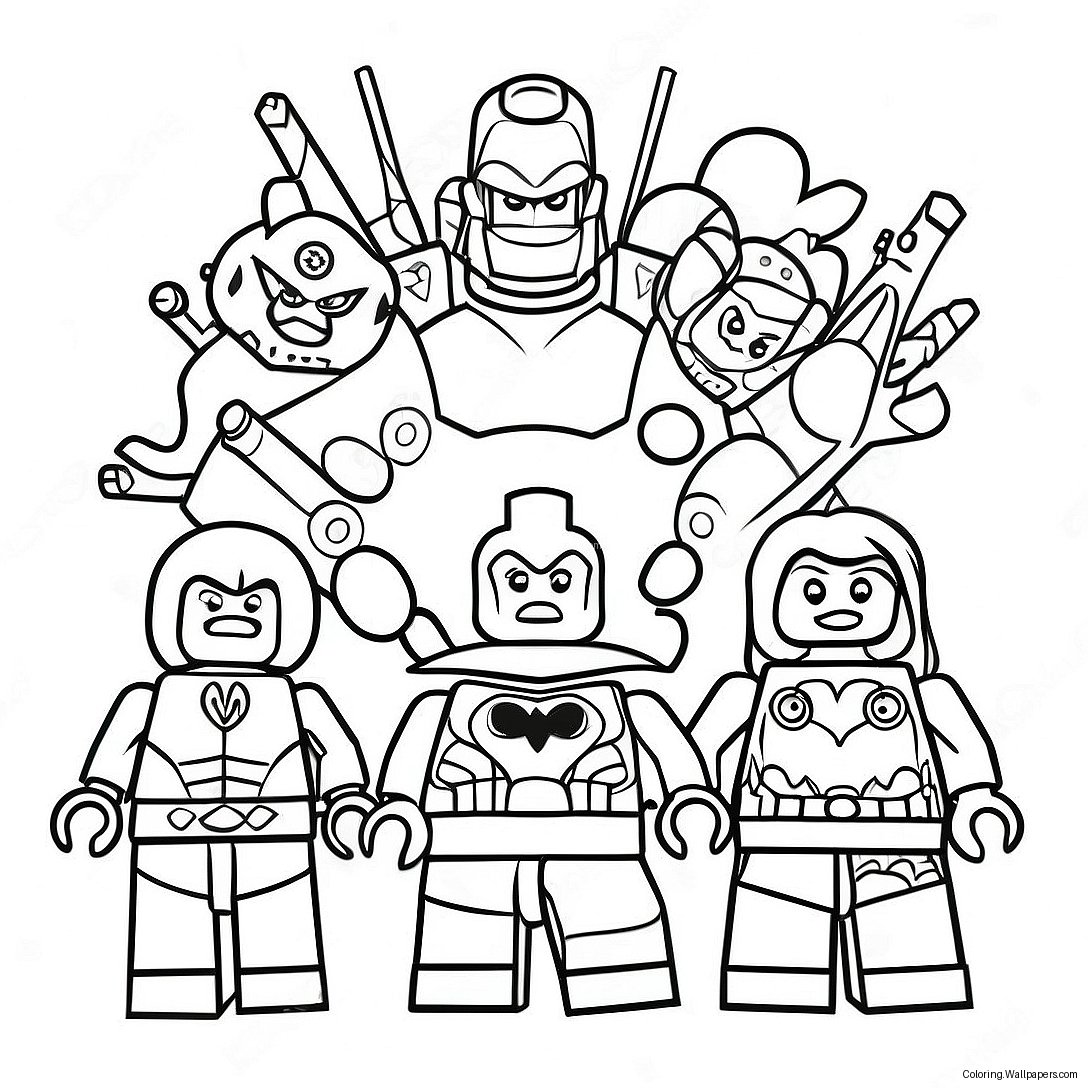 Lego Dc Super Villains Epic Battle Coloring Page 58915