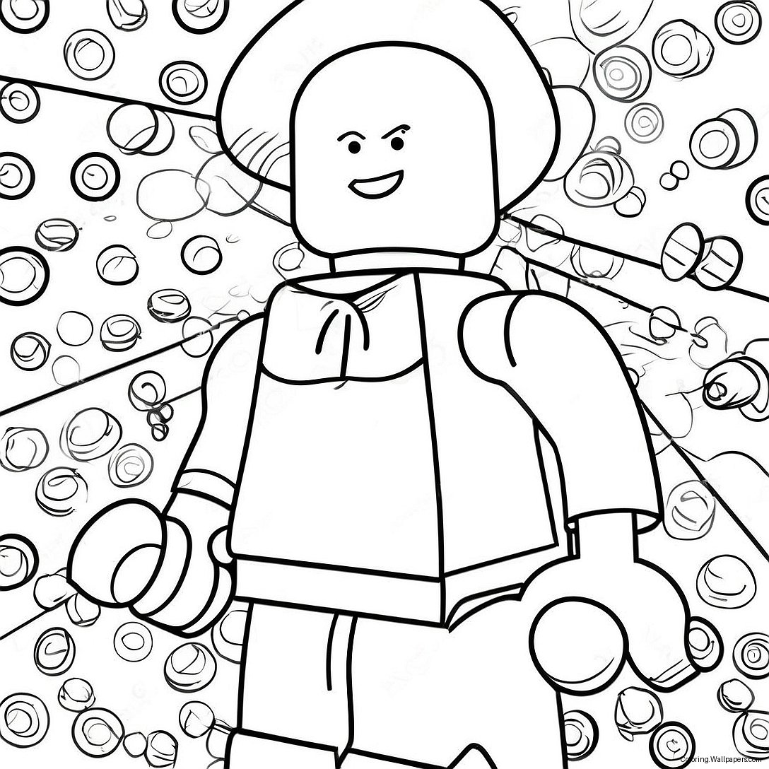 Lego-Person Målarbild 37786