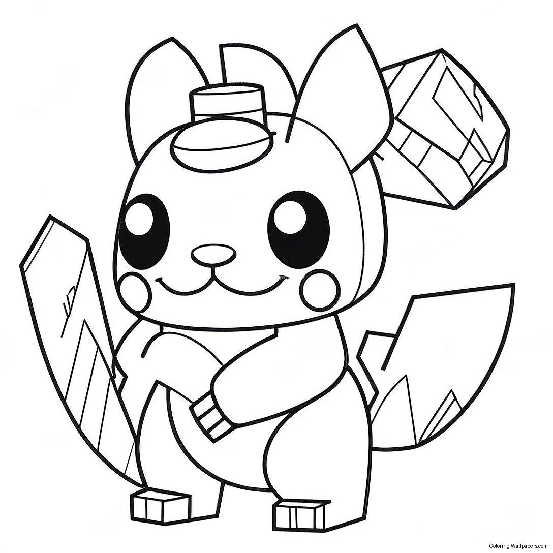 Lego Pokemon Coloring Page 43496