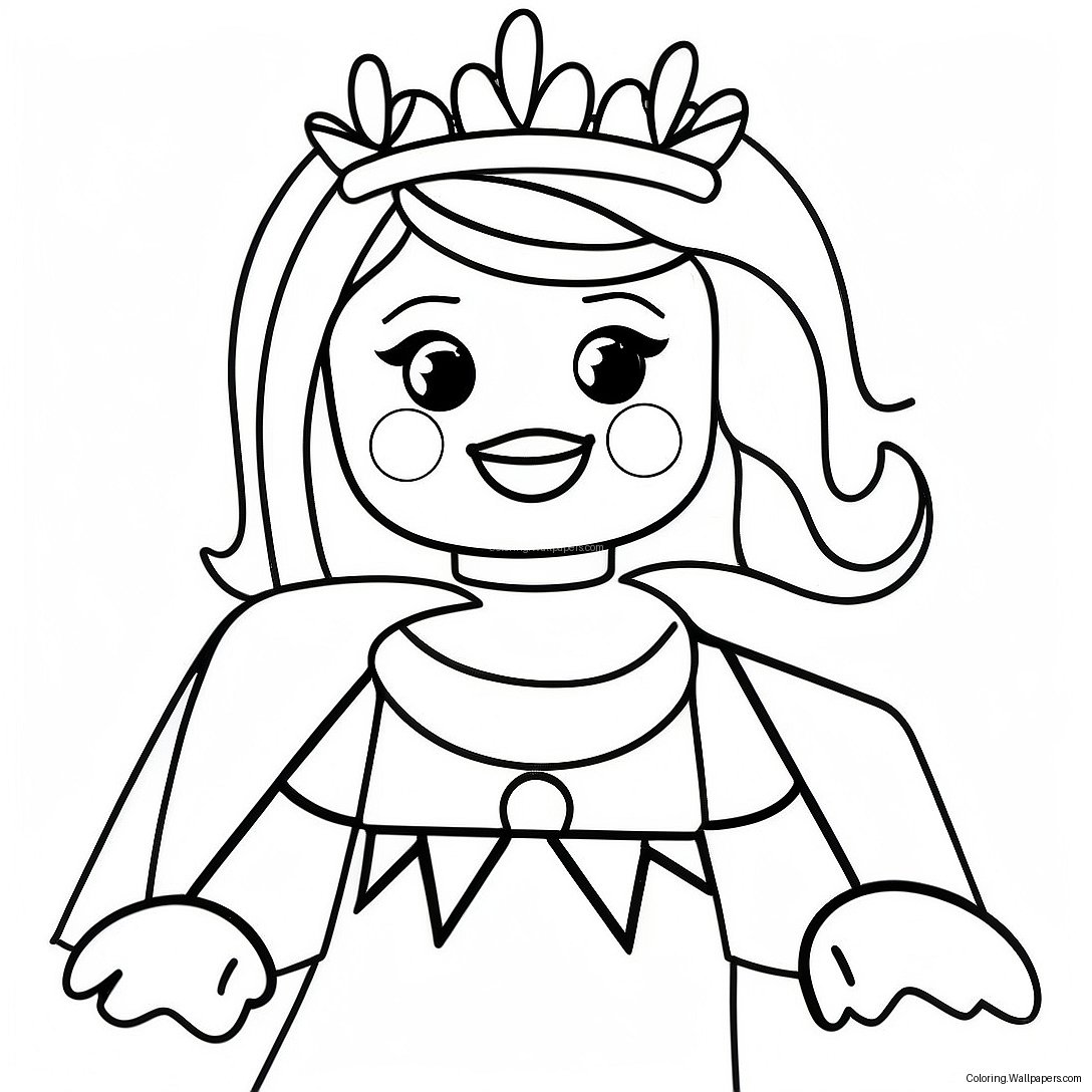 Lego Prinzessin Ausmalbild 14865