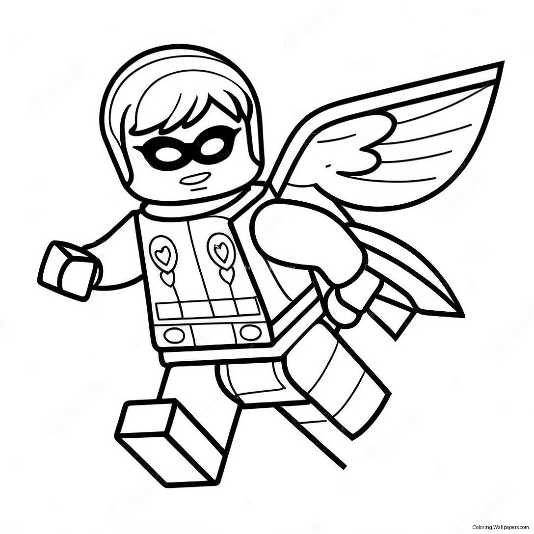 Lego Robin In Aktion Ausmalbild 37686