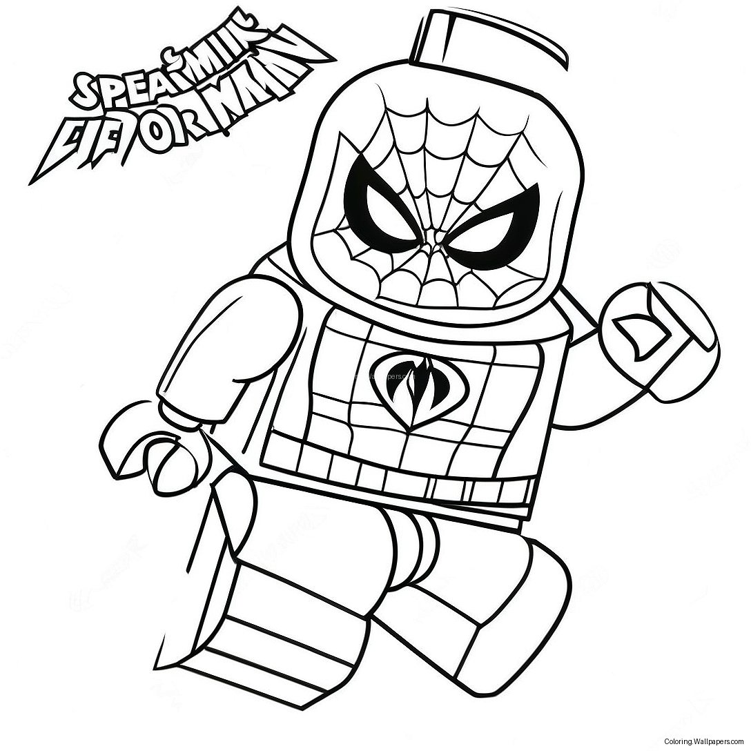 Lego Spiderman Coloring Page 1894