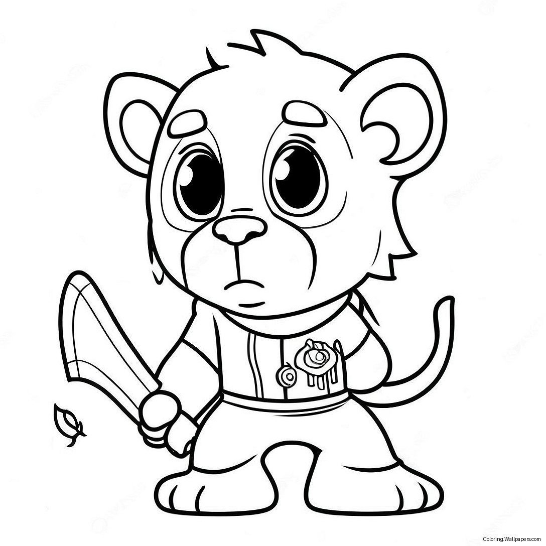 Leon The Stealthy Character Coloring Page 29758