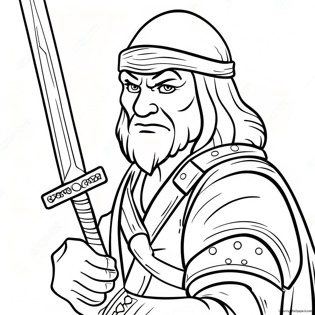 Leonardo With His Sword Coloring Page 32730