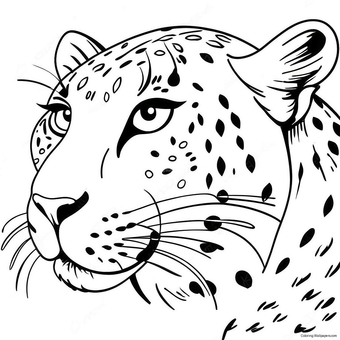 Leopard Ausmalbild 1121