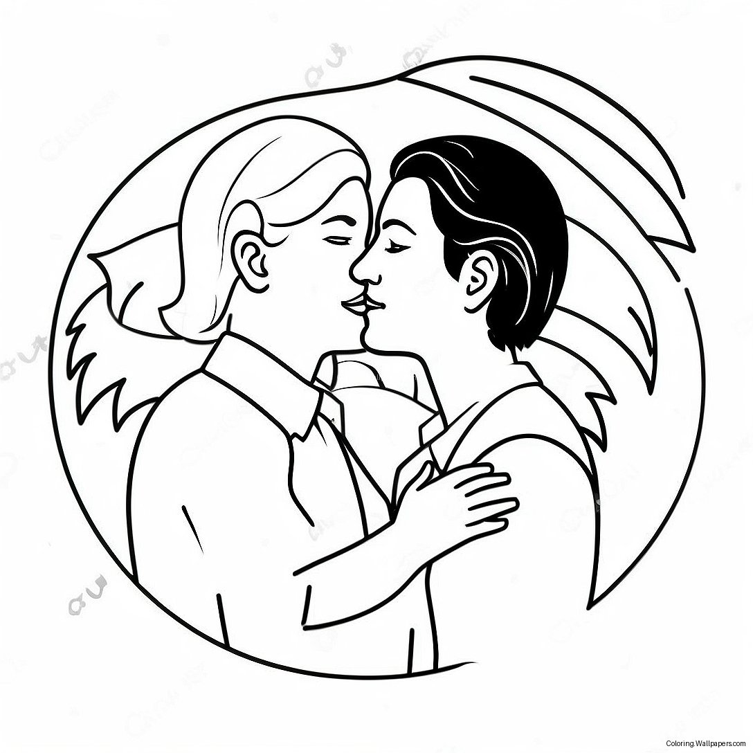 Lesbian Pride Coloring Page 16701