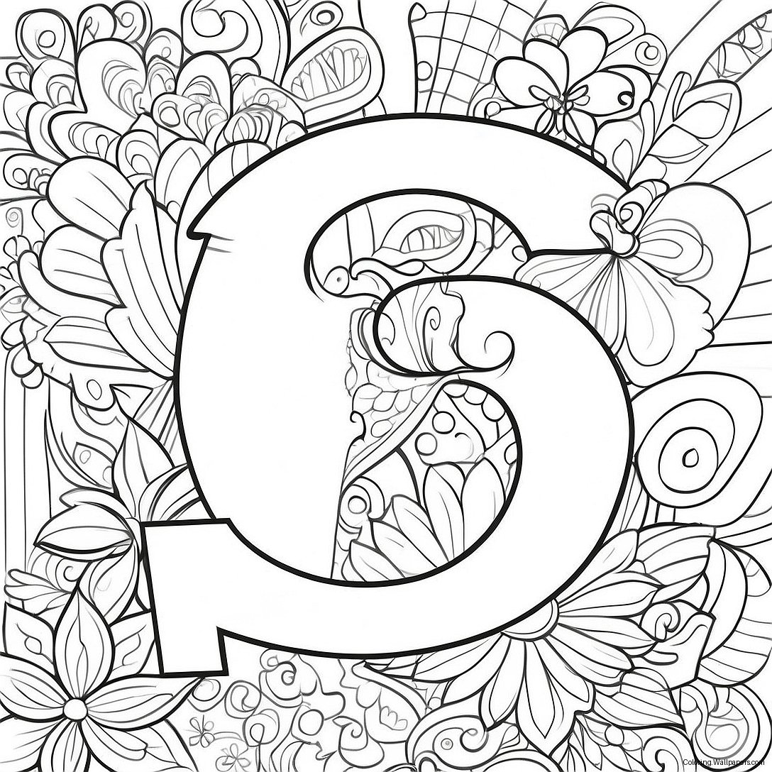 Letter For Adults Coloring Page 11265