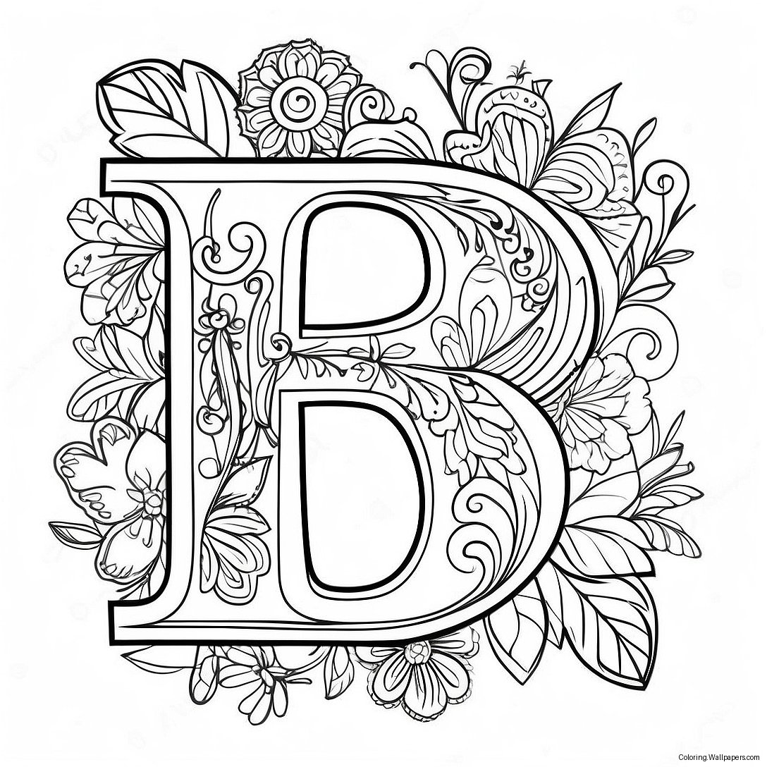 Letter For Adults Coloring Page 11267