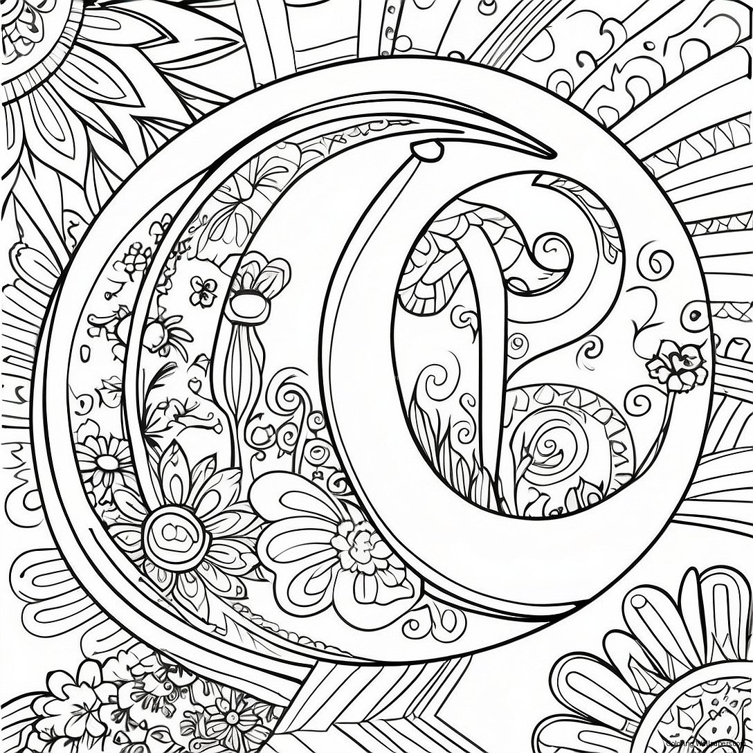 Letter O Coloring Page 4505