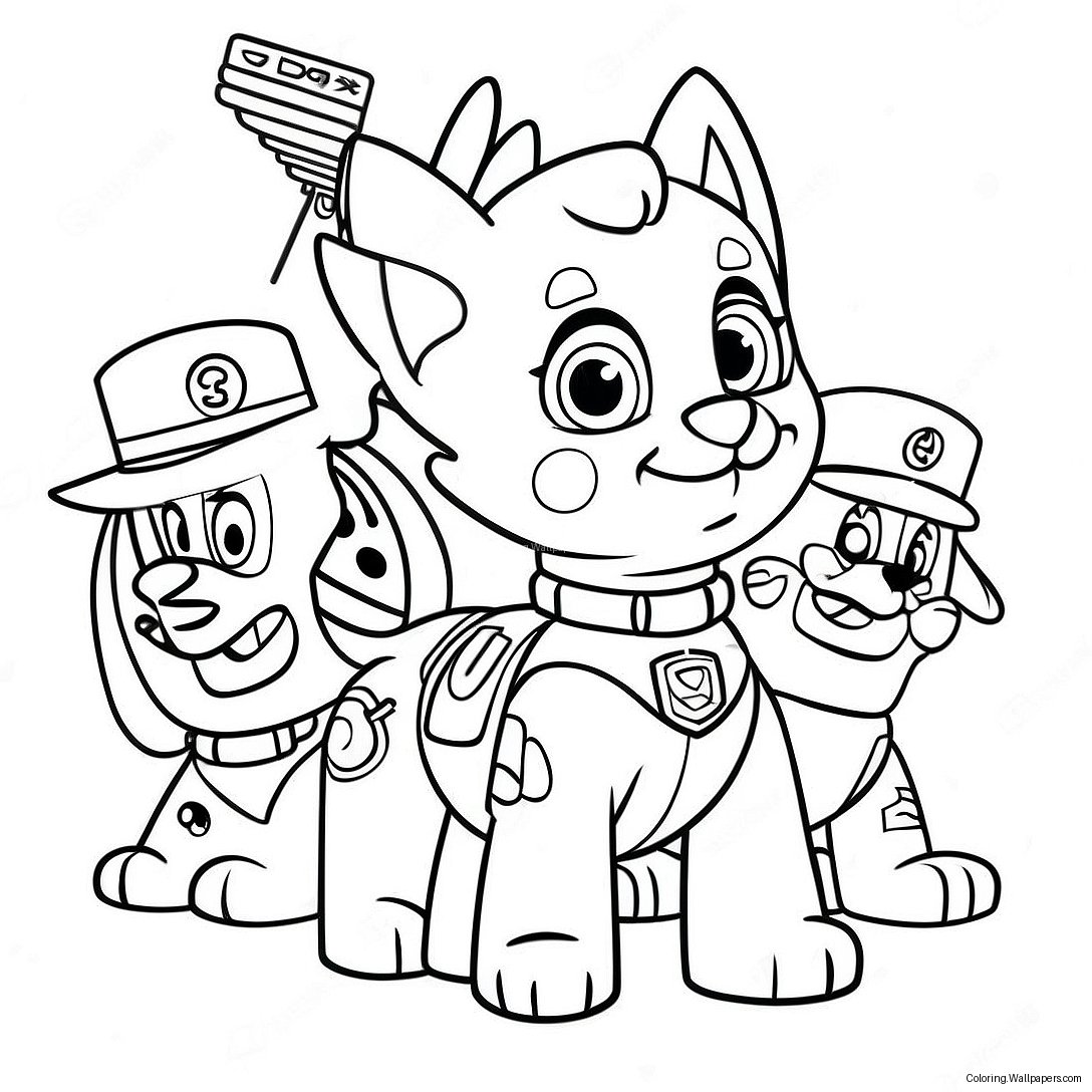 Liberty Paw Patrol Coloring Page 11652