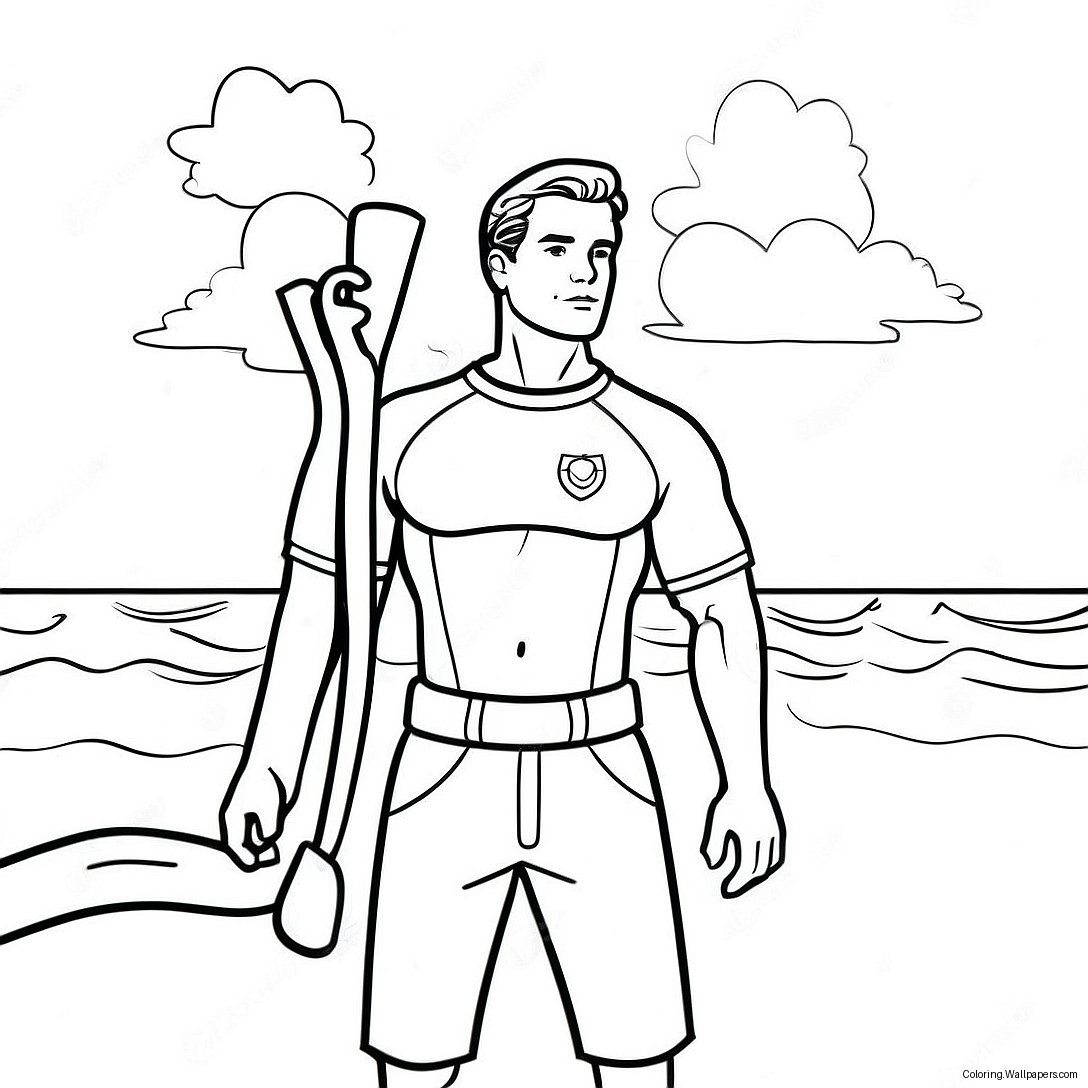 Lifeguard On Duty Coloring Page 39742