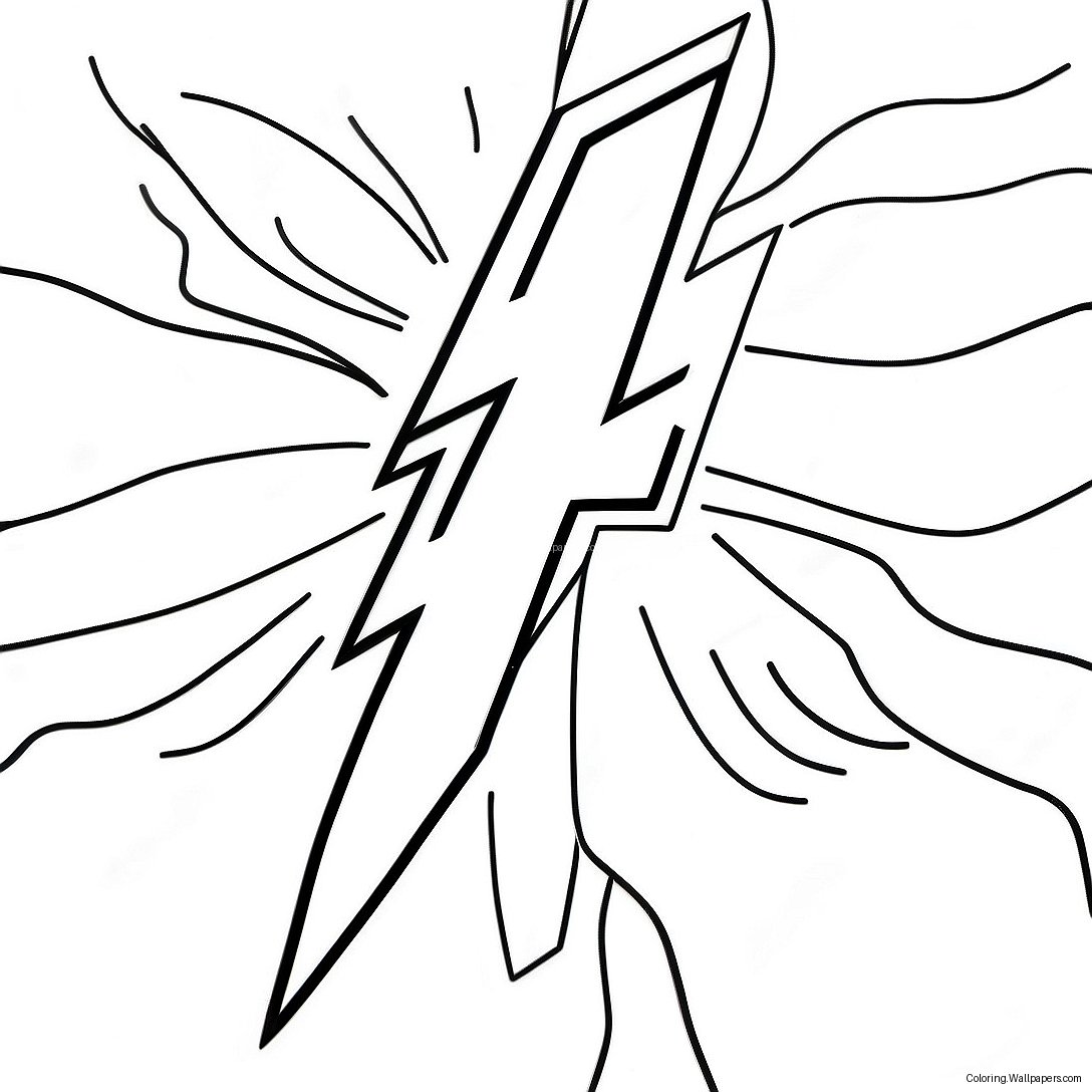 Lightning Bolt Coloring Page 50248