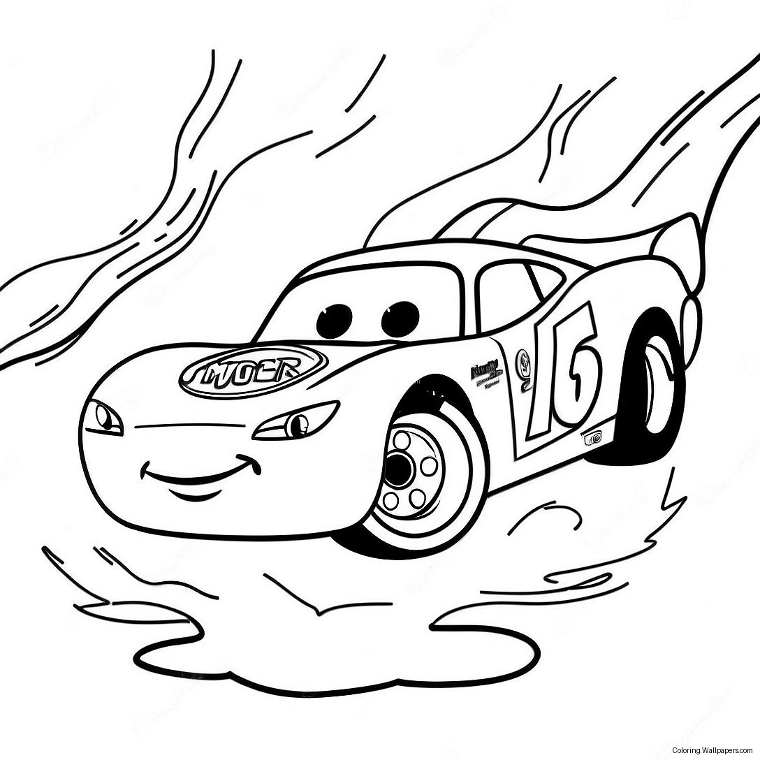 Lightning Mcqueen Renn-Ausmalbild 7513