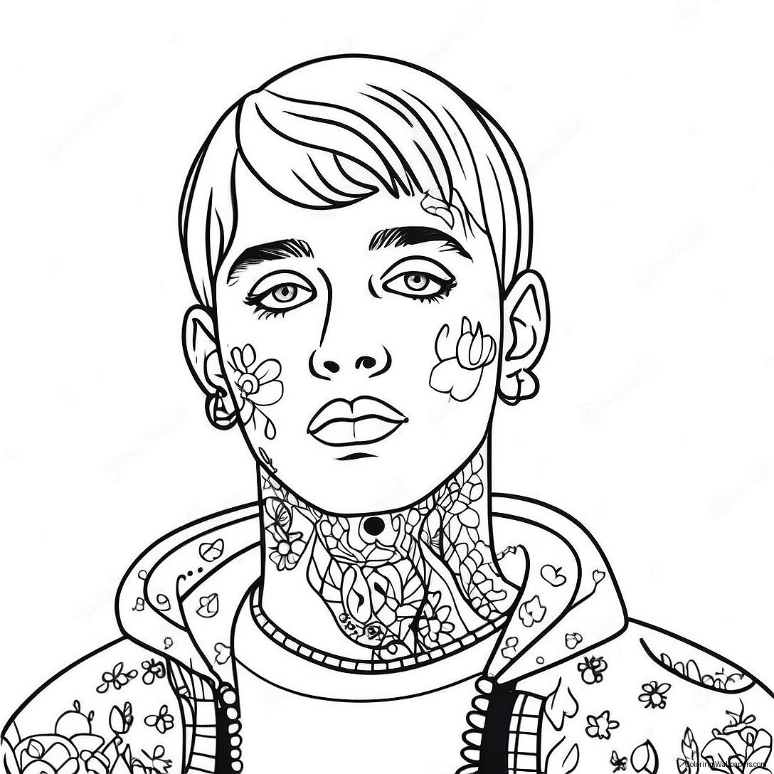 Lil Peep Värittämissivu 9171