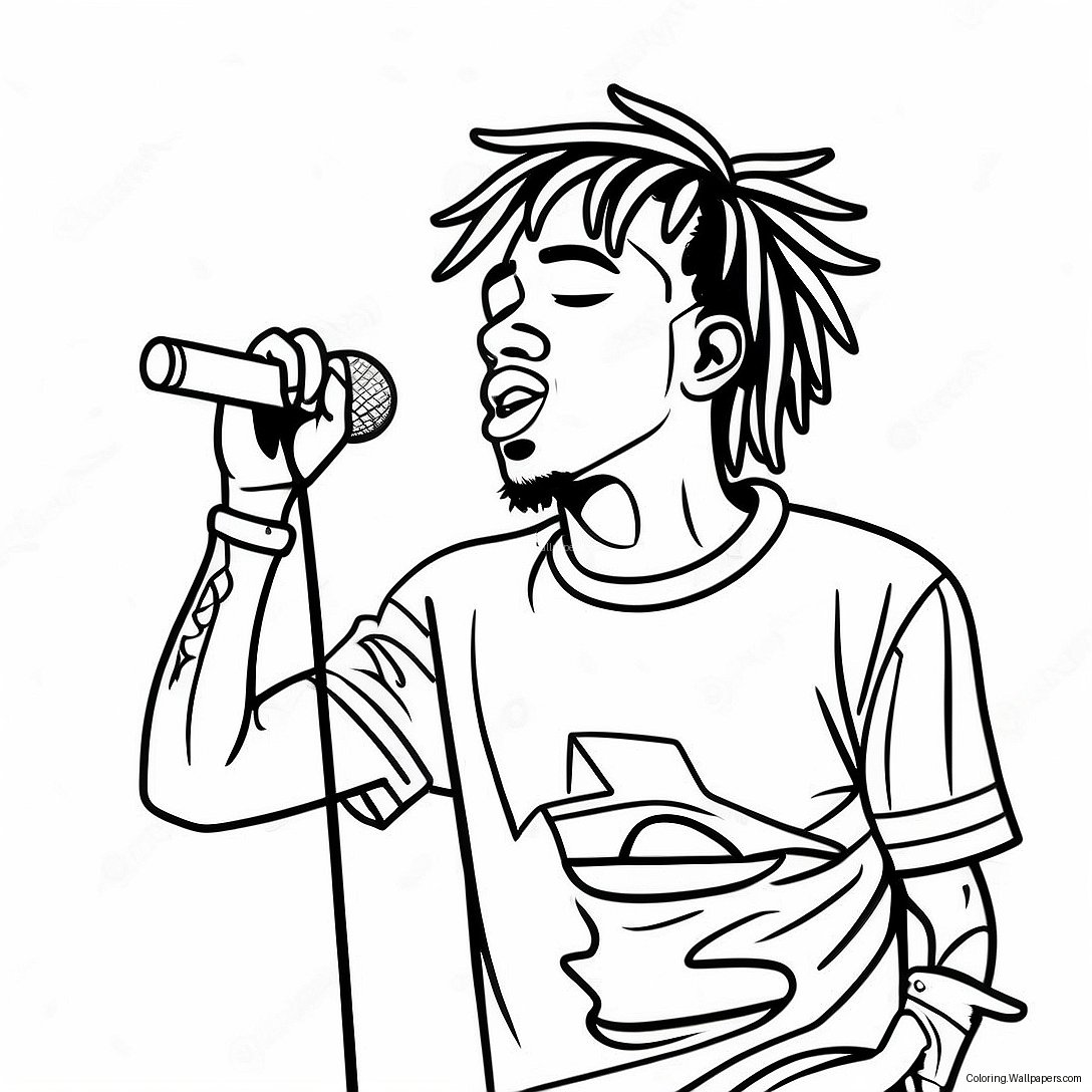 Lil Uzi Vert Auf Der Bühne Ausmalbild 48919