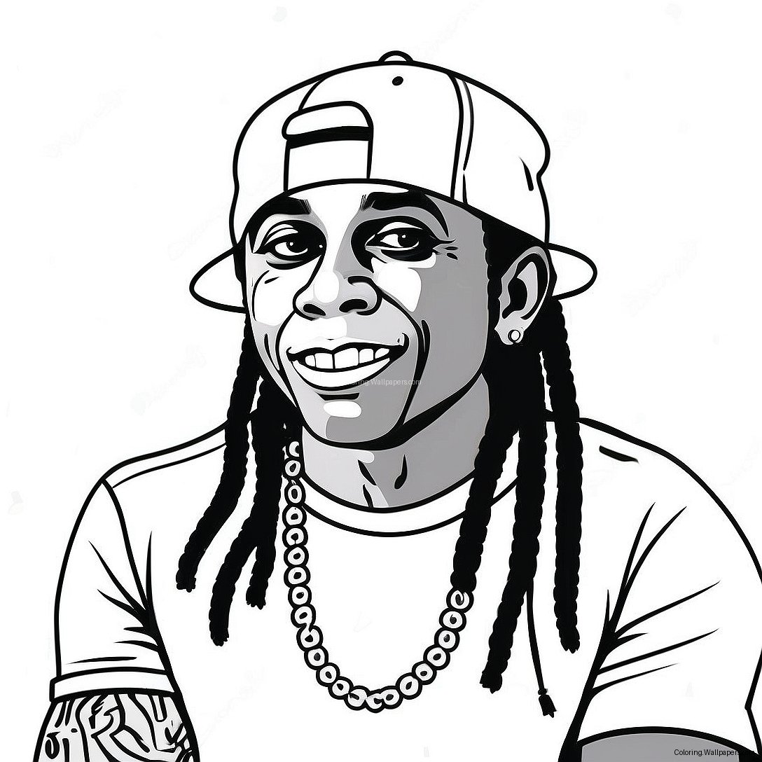 Lil Wayne Kleurplaat 48376