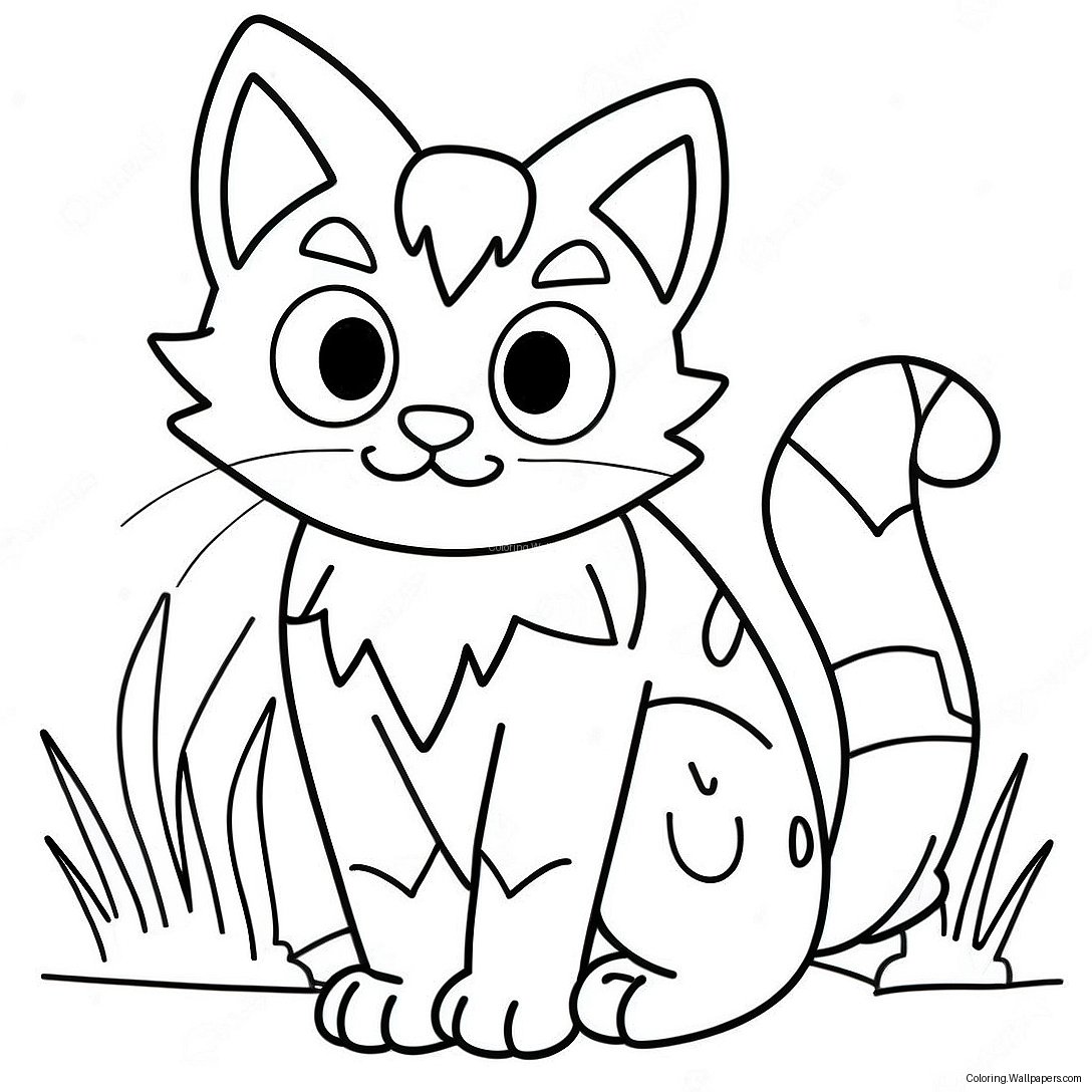 Litten Coloring Page 33967