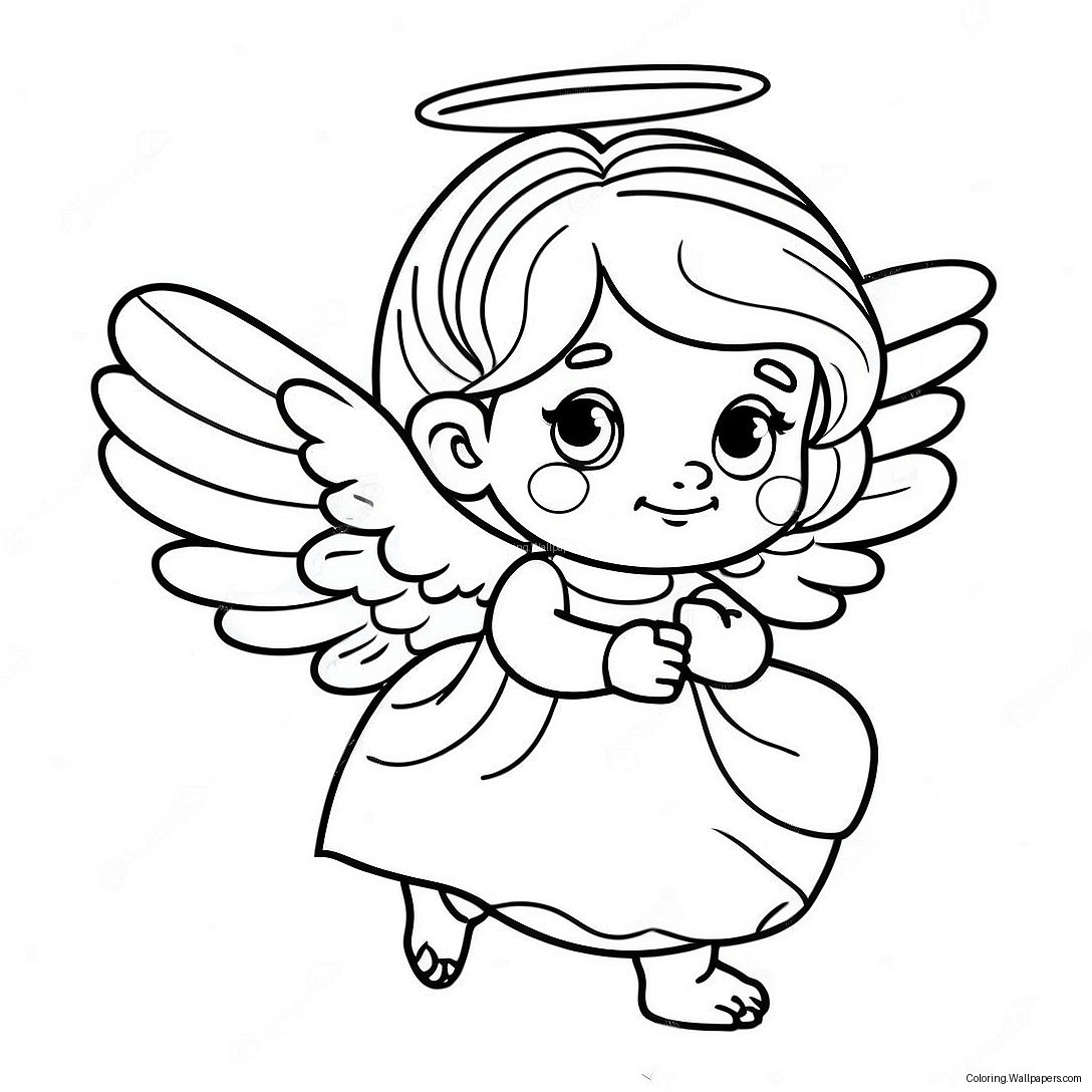 Little Angel Coloring Page 23593