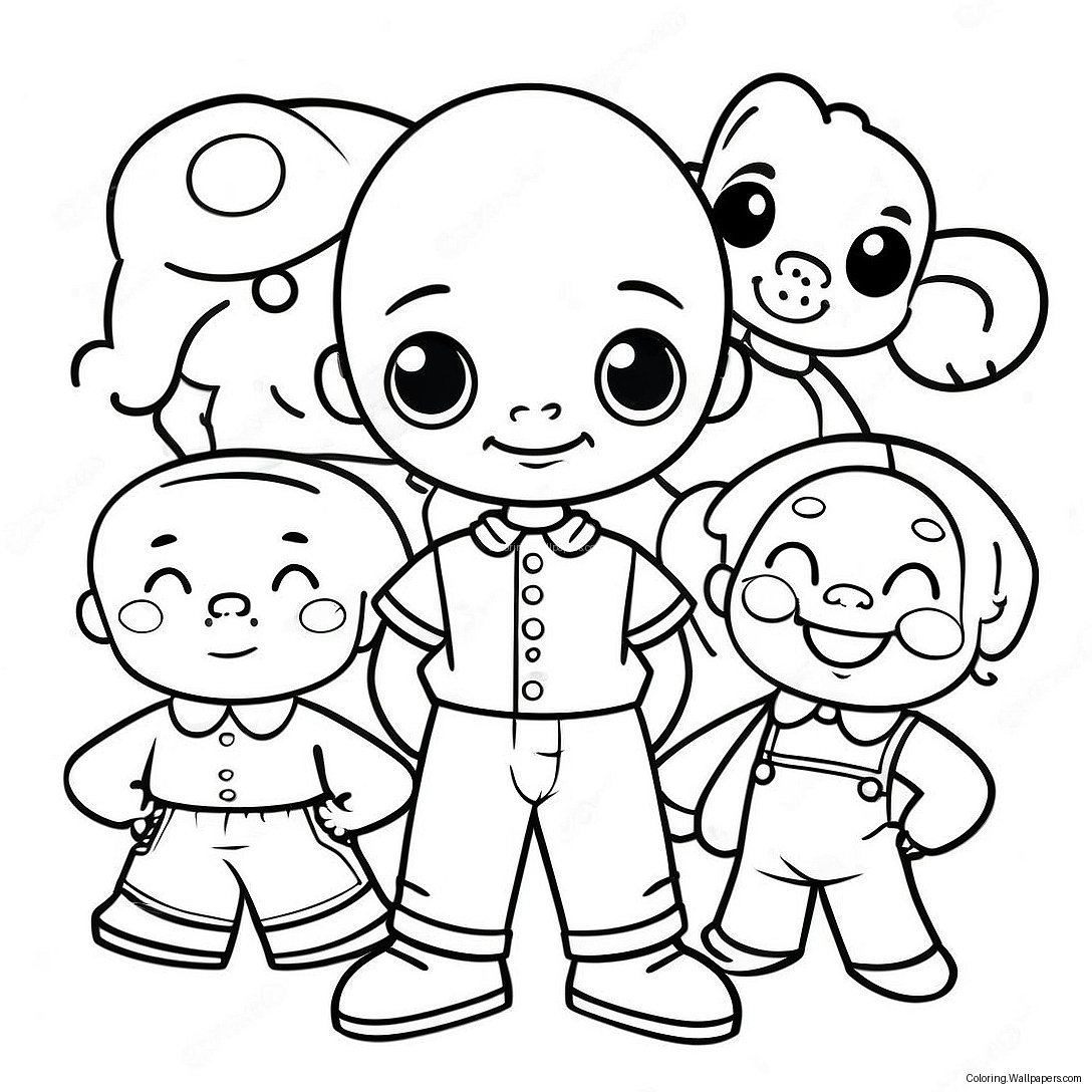 Little Bill With Friends Coloring Page 39877