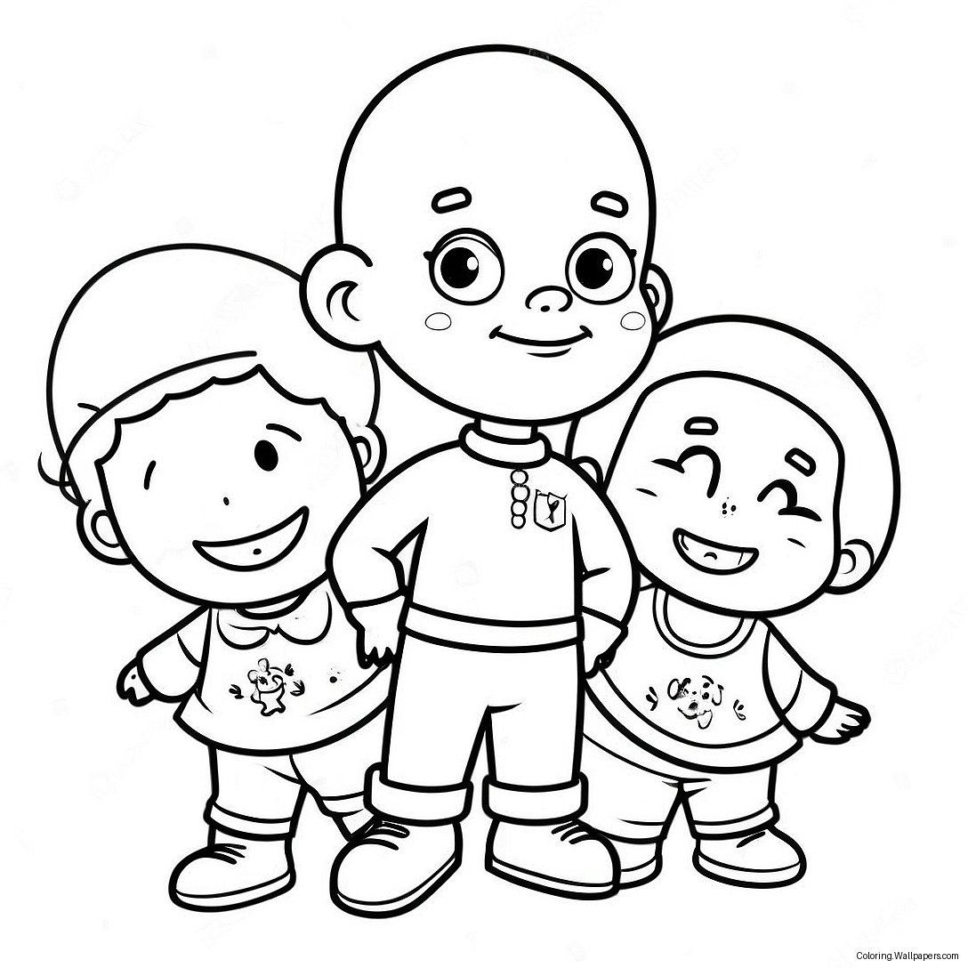 Little Bill With Friends Coloring Page 39879