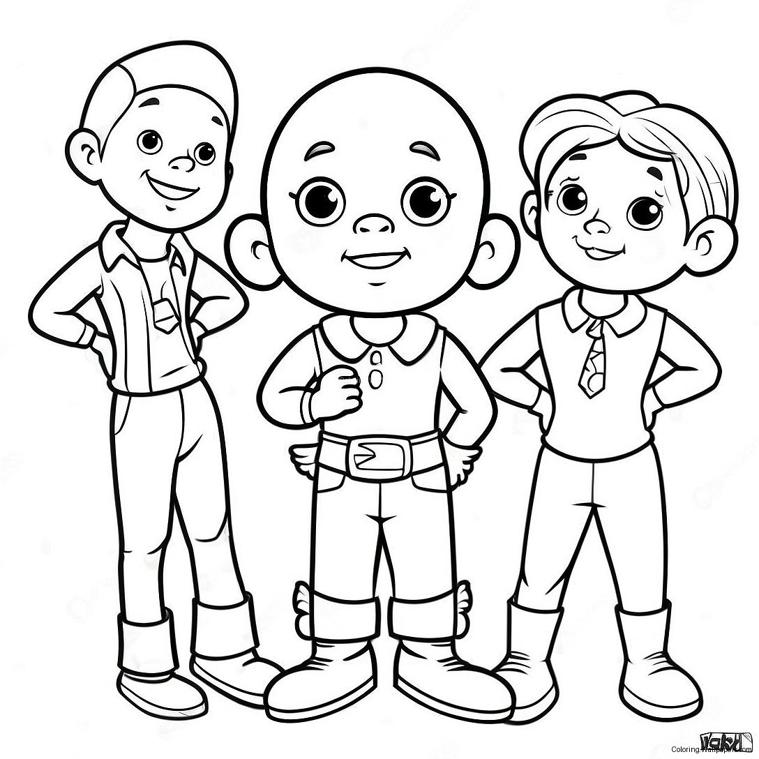 Página Para Colorir Do Little Bill Com Amigos 39880